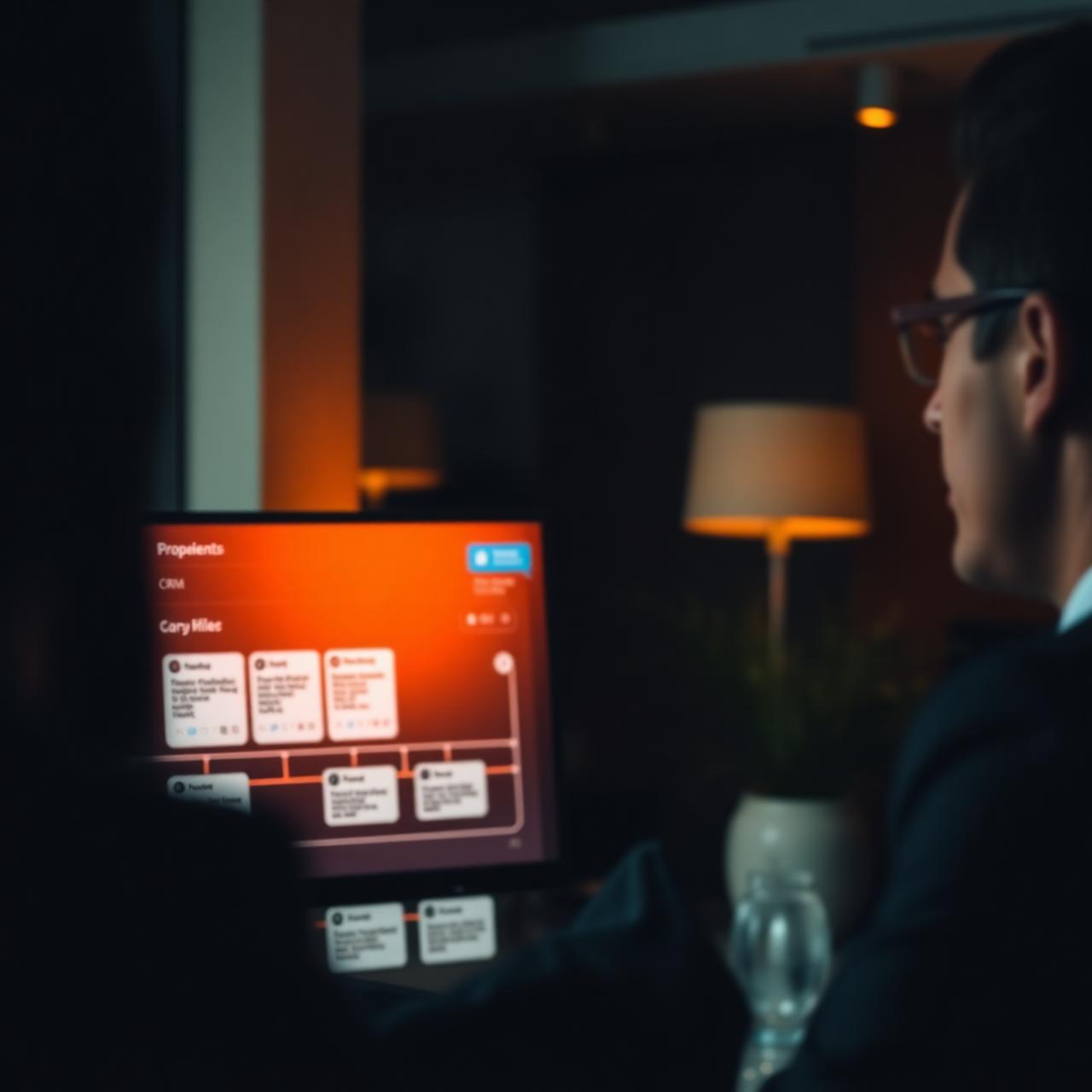 Sales professional working a CRM pipeline in Spanish with a LATAM prospect